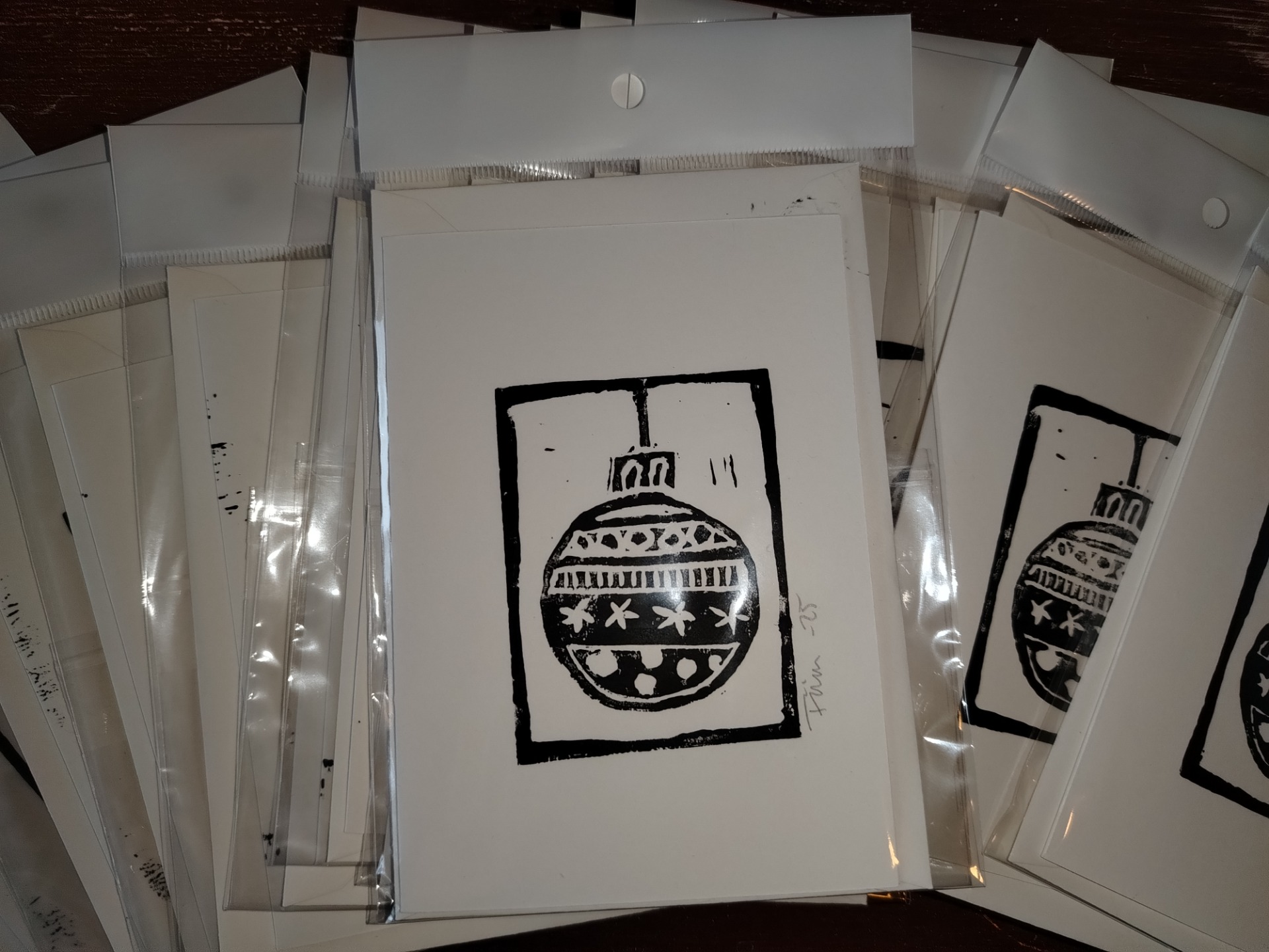 Jouluista linopainantaa